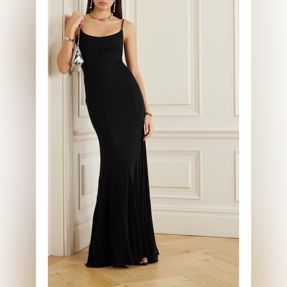 New STAUD Lauren Maxi Dress Black - Picture 15 of 17